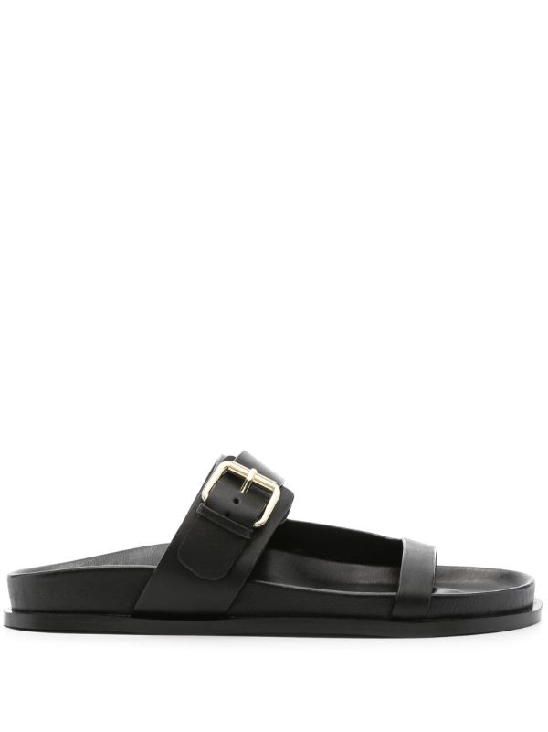 A.EMERY Black The Prince Leather Sandals | Browns Sandals