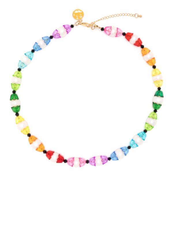 A Sinner in Pearls Multicolour Pearl Rainbow Beaded Necklace | Browns Necklaces
