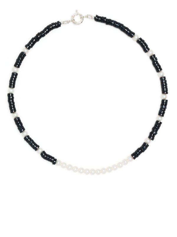 A Sinner in Pearls Sterling Silver Pearl Beaded Necklace | Browns Necklaces