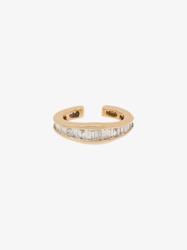 Adina Reyter 14K yellow gold Heirloom diamond single ear cuff | Browns Fine Earrings