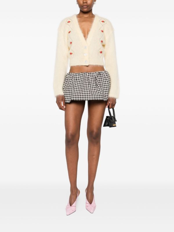 Alessandra Rich Floral-embroidered Cardigan | Browns Cardigans