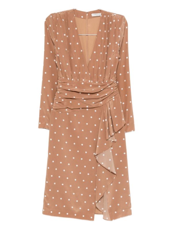 Alessandra Rich polka-dot ruffled dress | Browns Day Dresses