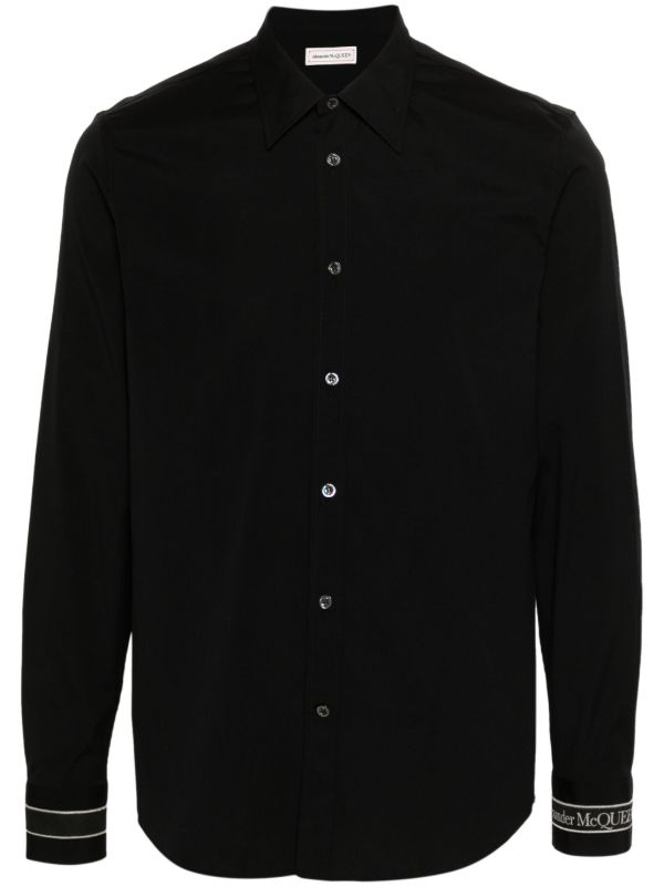 Alexander McQueen Logo-Tape Shirt | Browns Shirts
