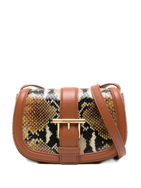 Alexander McQueen mini T-Bar leather cross body bag | Browns Messenger & Crossbody Bags