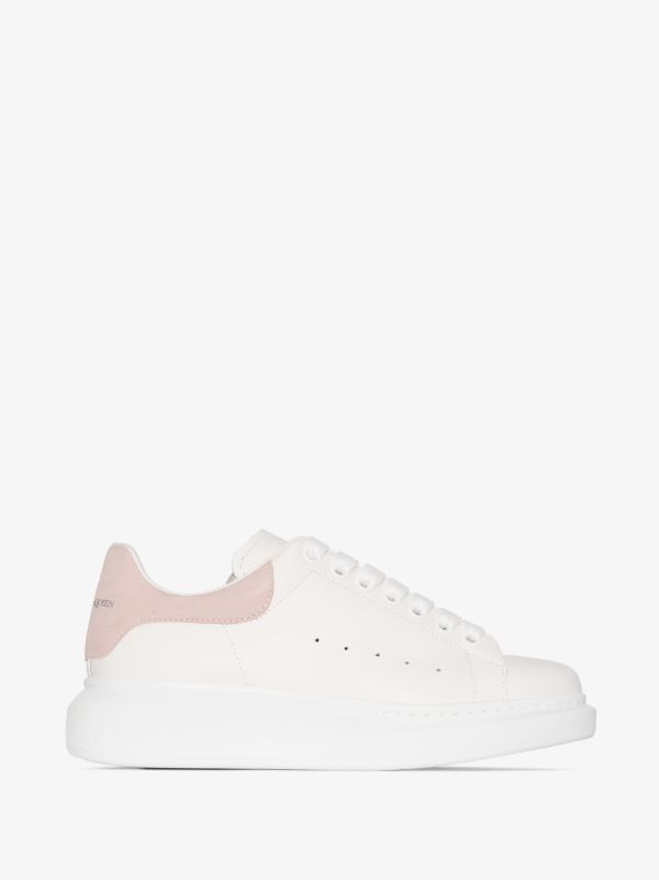 Alexander McQueen White And Pink Oversized Sneakers | Browns Sneakers