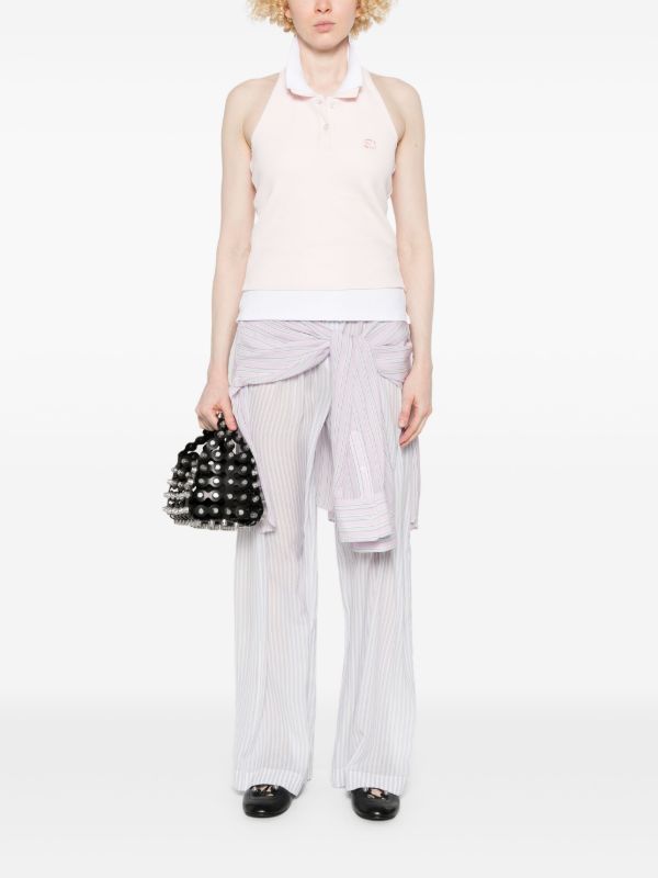 Alexander Wang Embroidered Polo Top | Browns Polo Tops