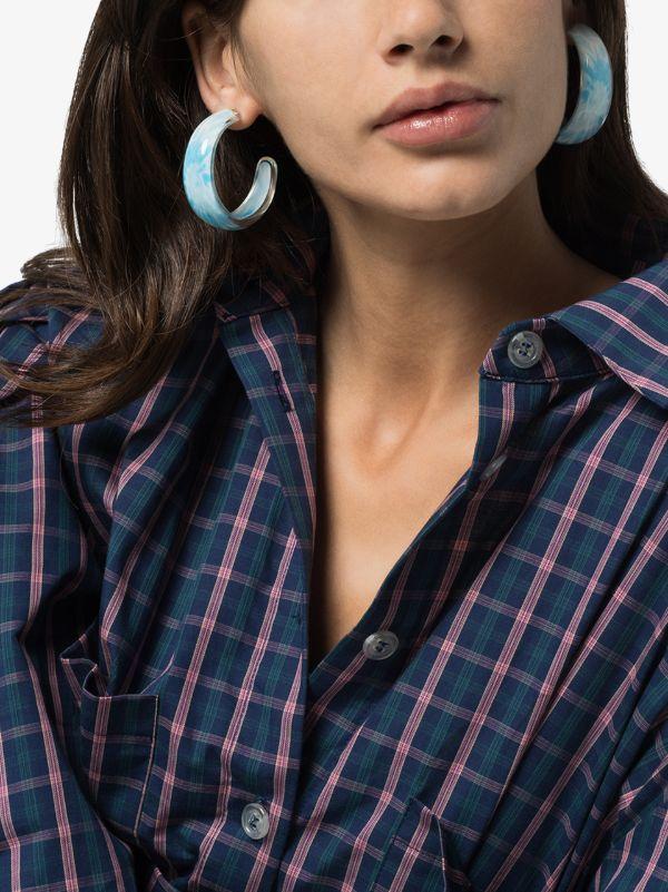 Alison Lou Gold-Plated Jelly Tie-Dye Hoop Earrings | Browns Earrings