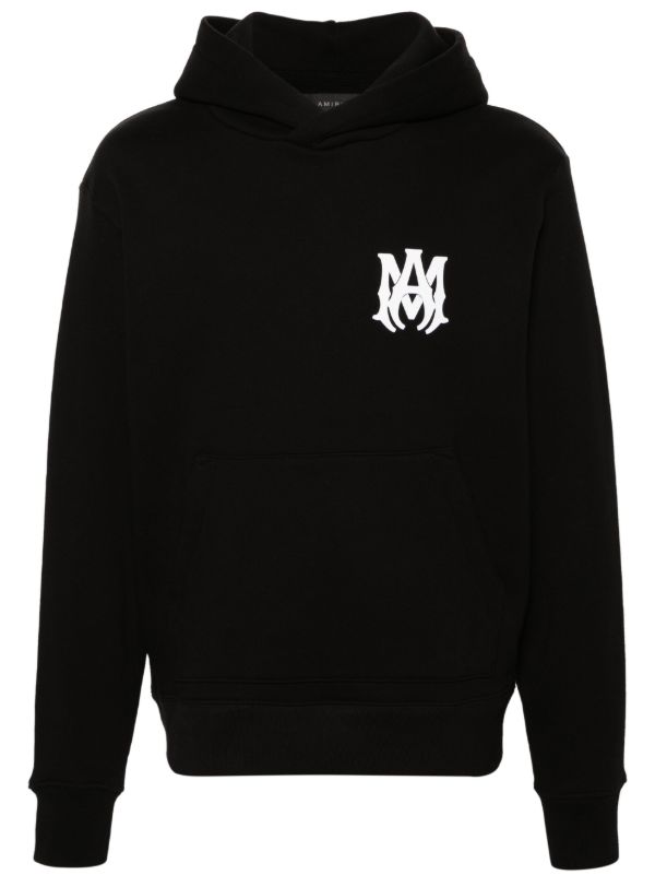 AMIRI Black MA-Print Cotton Hoodie | Browns Hoodies