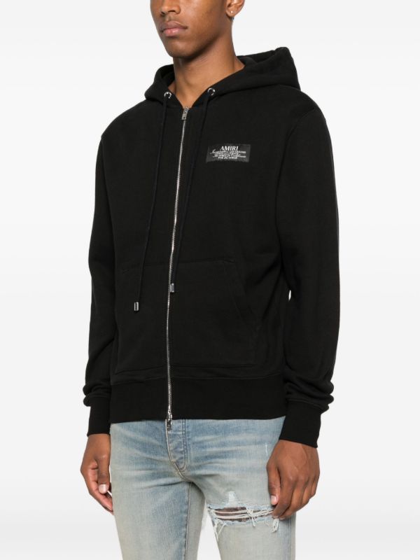 AMIRI Logo-plaque Zip-up Hoodie | Browns Hoodies