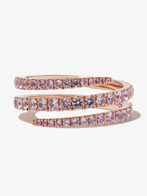 Anita Ko 18K Rose Gold Coiled Sapphire Ring | Browns Fine Rings