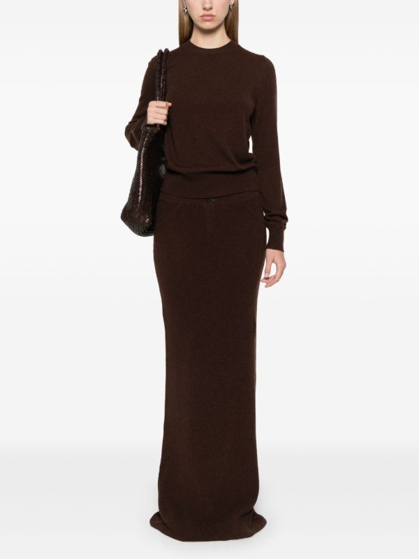 Aya Muse Brown Cashmere Sweater | Browns Knitted Sweaters
