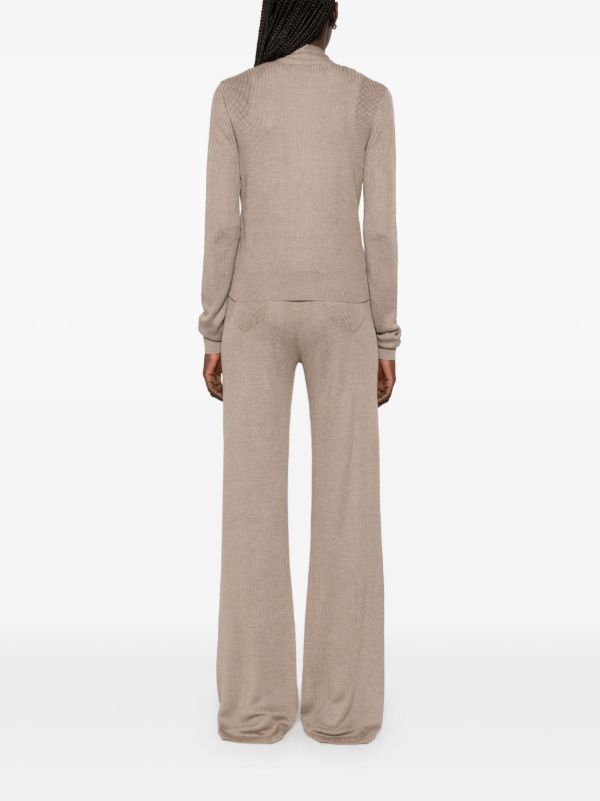 Aya Muse Neutral Scarf-Detail Cardigan | Browns Cardigans