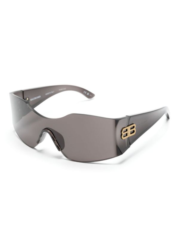 Balenciaga Eyewear Hourglass Shield-frame Sunglasses | Browns Sunglasses