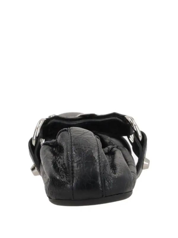 Balenciaga Leather Ballet Flats | Browns Ballerina Shoes