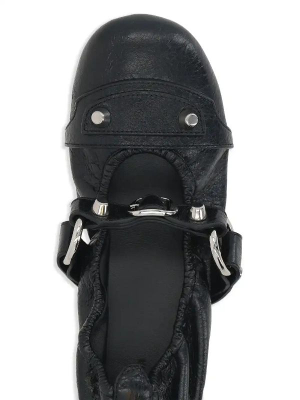 Balenciaga Leather Ballet Flats | Browns Ballerina Shoes