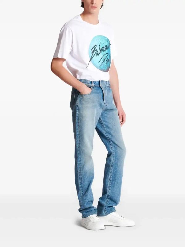Balmain Appliqué Jeans | Browns Regular & Straight-Leg Jeans