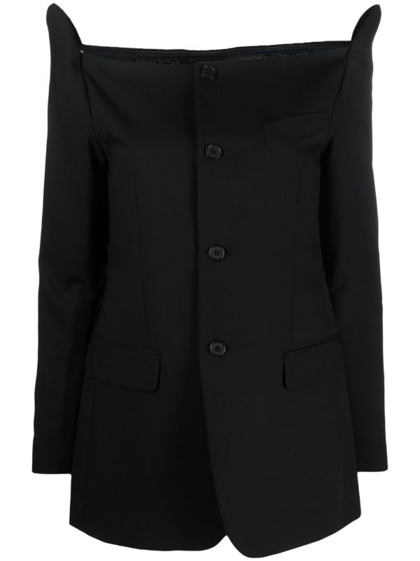 BETTTER Black Blazer Wool Mini Dress | Browns Cocktail & Party Dresses
