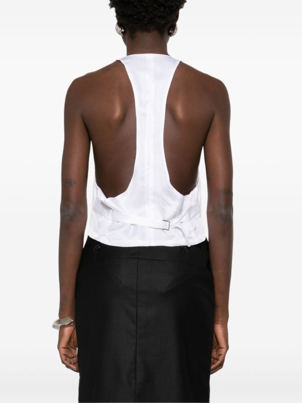BETTTER White Nan Waistcoat | Browns Waistcoats & Gilets