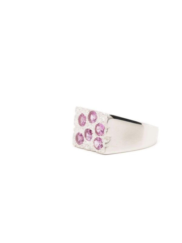 Bleue Burnham sterling silver The Rose Garden sapphire ring | Browns Rings