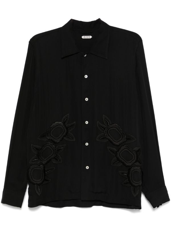 BODE Black Midnight Daffodil Shirt | Browns Shirts