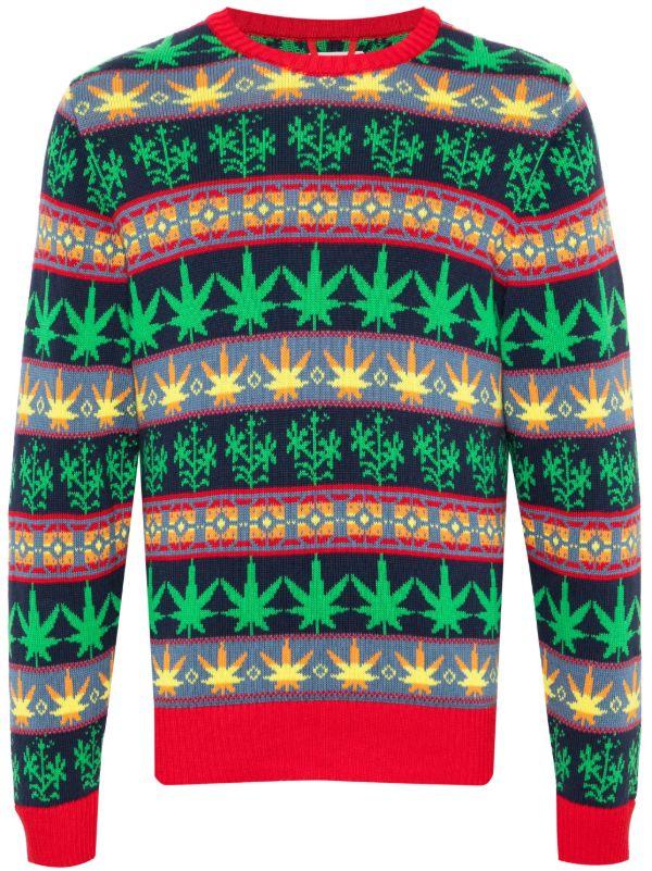 BODE Multicolour Marin Patterned-Jacquard Cotton Sweater | Browns Knitted Sweaters
