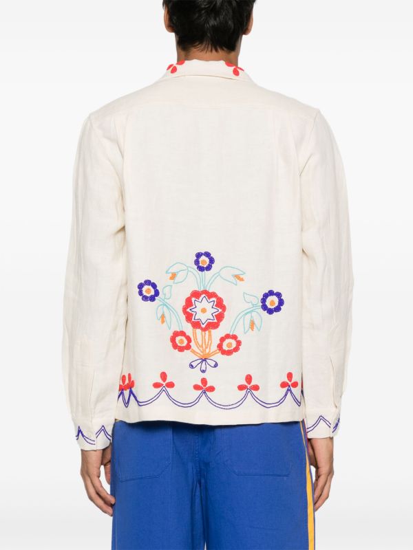 BODE Neutrals Garden Party Shirt | Browns Shirts