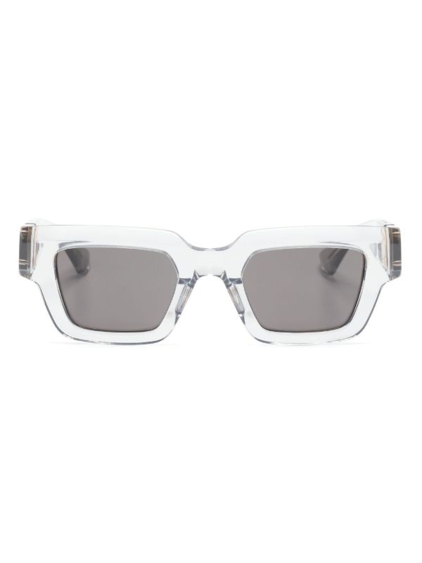 Bottega Veneta Eyewear grey Hinge square-frame sunglasses | Browns Sunglasses