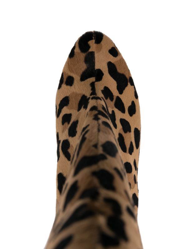 Alaïa Neutral Decolette Boots | Browns Boots