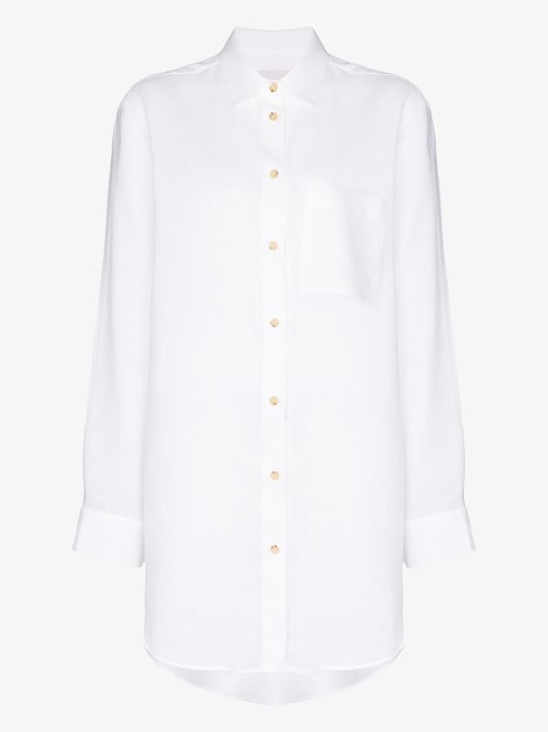 Asceno oversized linen shirt | Browns Shirts