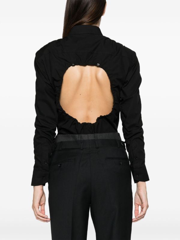 BETTTER Black Cotton Bodysuit | Browns Shirts