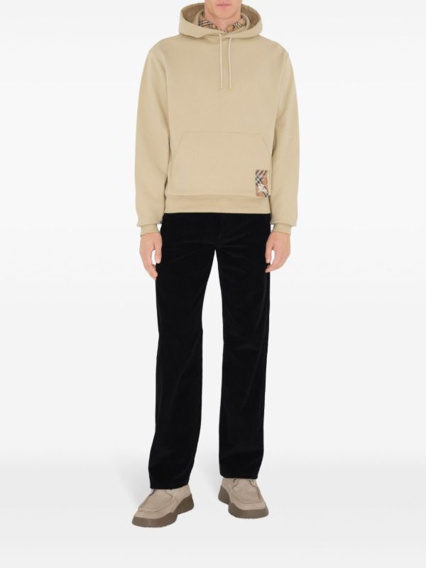 Burberry Check-patch Hoodie | Browns Hoodies