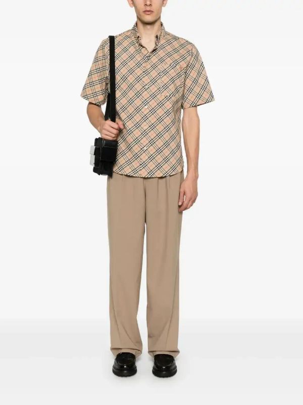 Burberry Checked Cotton Shirt | Browns Shirts