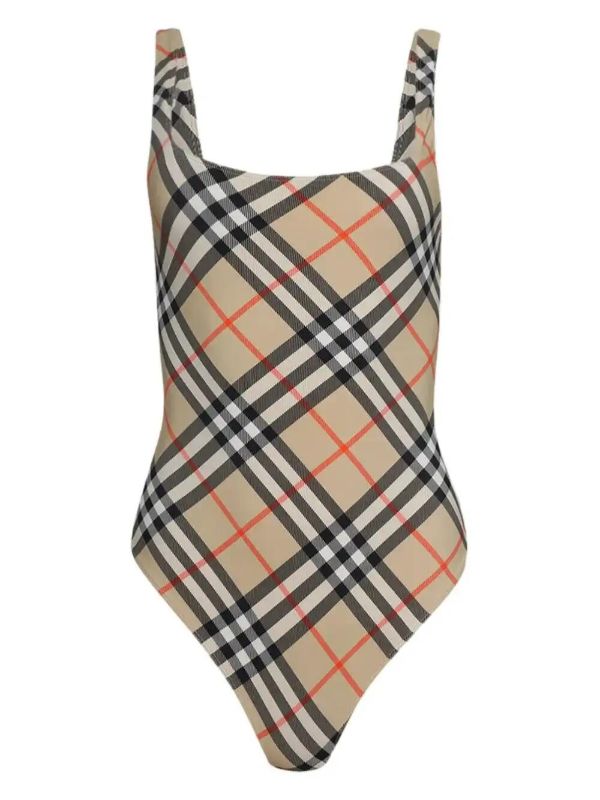 Burberry Checked Swimsuit | Browns One-Pieces