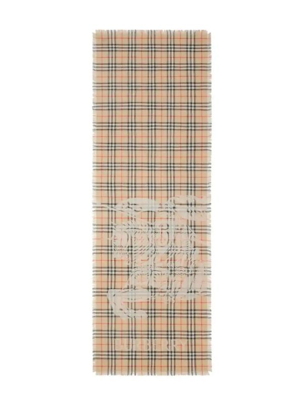 Burberry EKD Checked Scarf | Browns Scarves Burberry EKD Checked Scarf | Browns Scarves