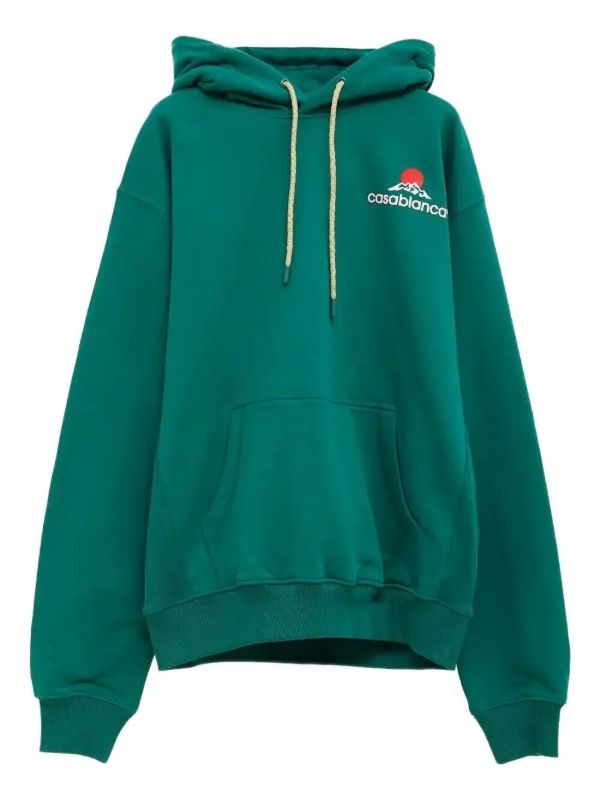Casablanca logo-print hoodie | Browns Hoodies