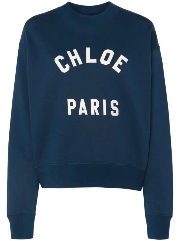 Chloé logo-patch sweatshirt | Browns Sweaters