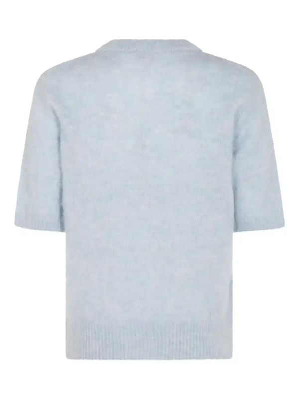 GANNI Intarsia-knit Top | Browns Knitted Tops