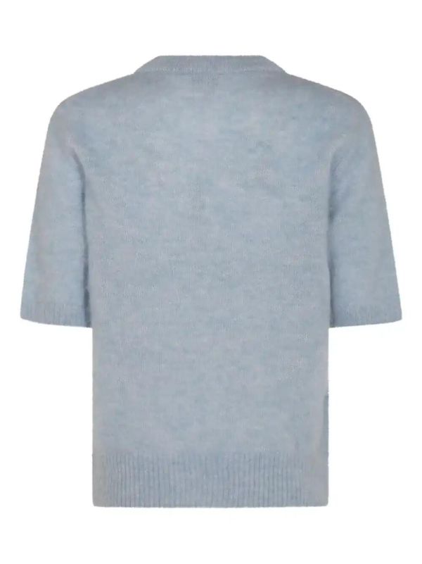 GANNI Intarsia-knit Top | Browns Knitted Tops