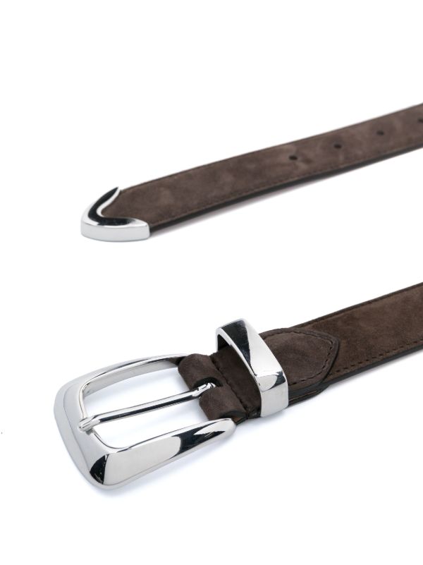 KHAITE Brown Suede Belt | Browns Belts