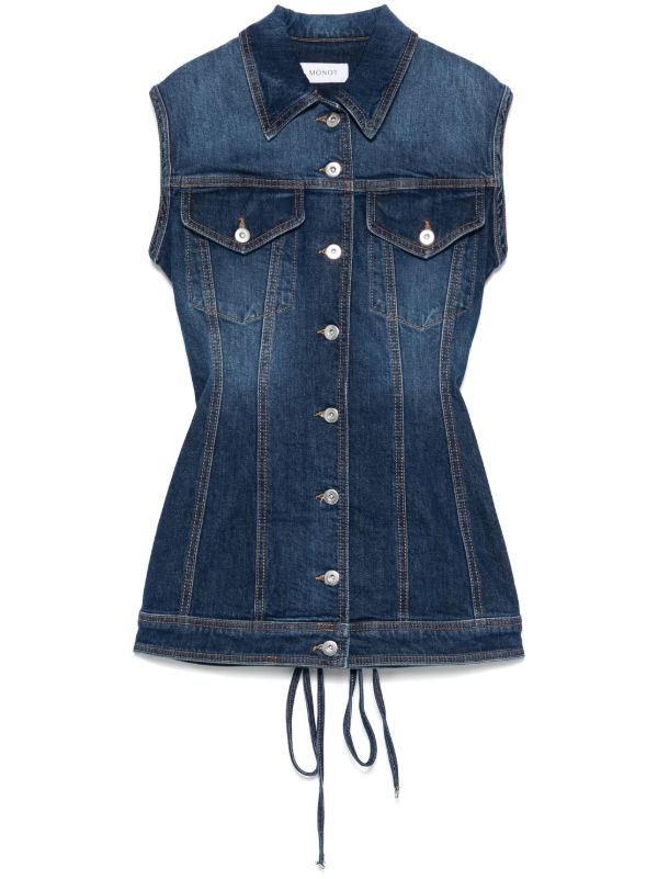 Mônot Denim Mini Dress | Browns Day Dresses