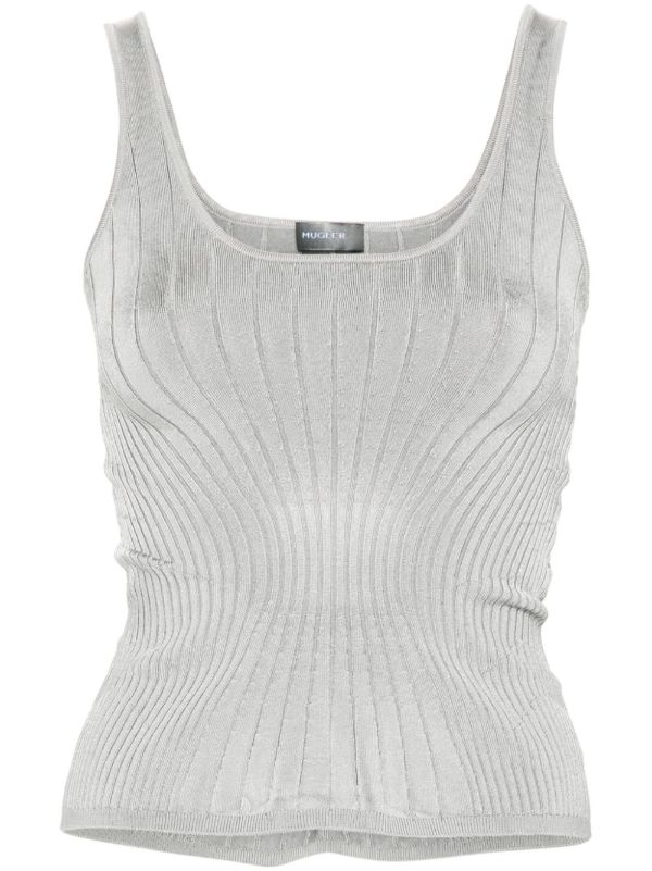Mugler Knit Tank Top | Browns Knitted Tops