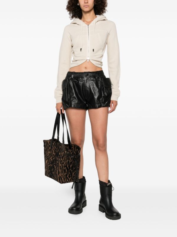 R13 Cropped Zip-up Hoodie | Browns Hoodies