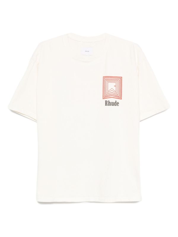 RHUDE graphic-print T-shirt | Browns T-Shirts