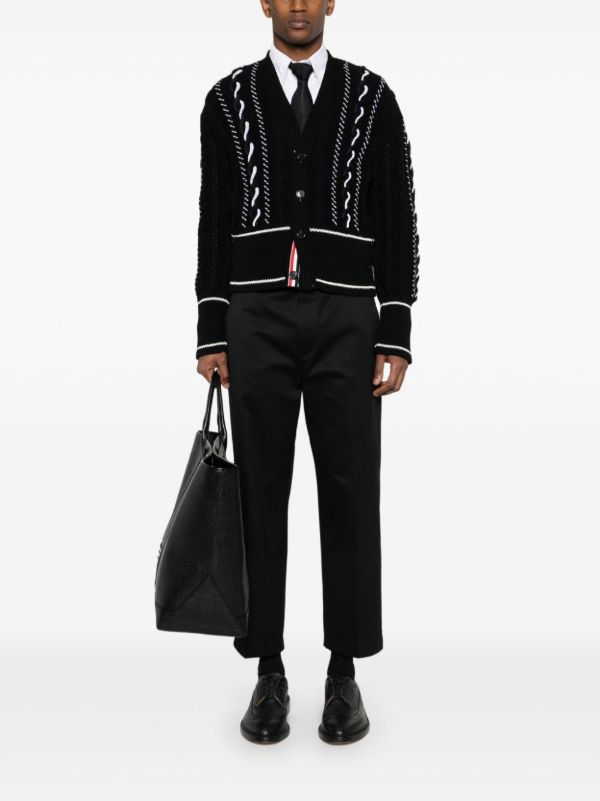 Thom Browne Tapered Chinos | Browns Chinos