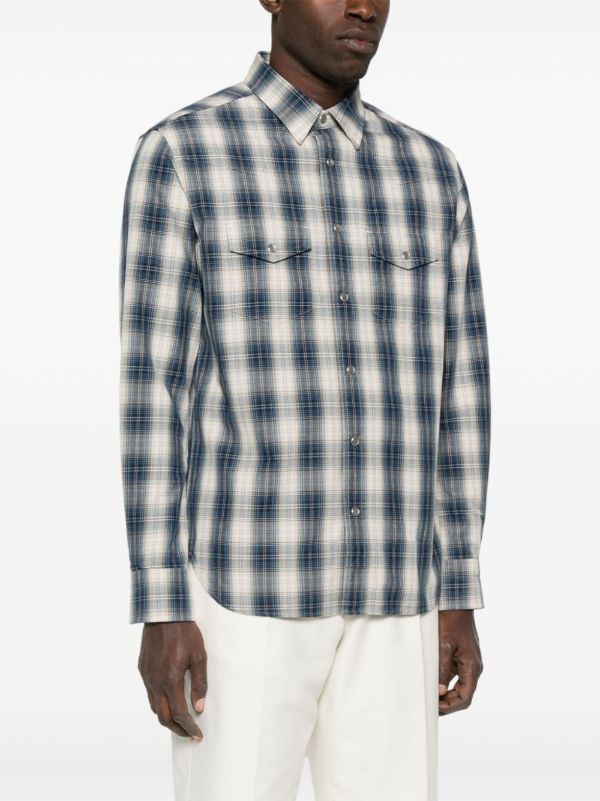 TOM FORD Plaid-Check Shirt | Browns Shirts