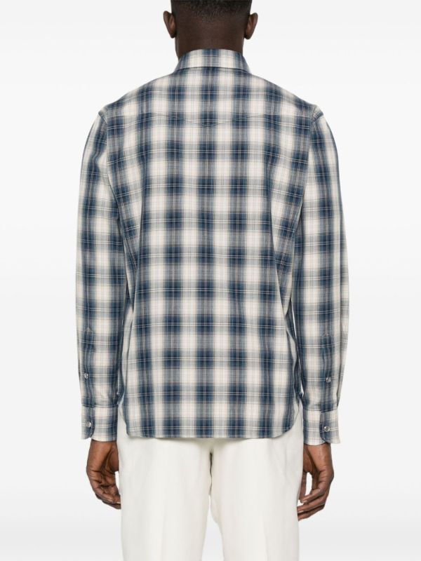 TOM FORD Plaid-Check Shirt | Browns Shirts