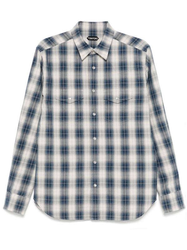 TOM FORD Plaid-Check Shirt | Browns Shirts