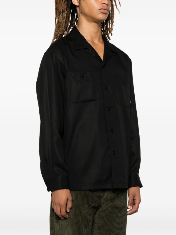 WTAPS Black Lyocell Shirt | Browns Shirts