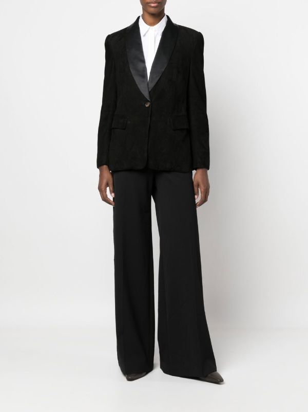 Brunello Cucinelli Black Single-Breasted Tailored Blazer | Browns Suit Jackets