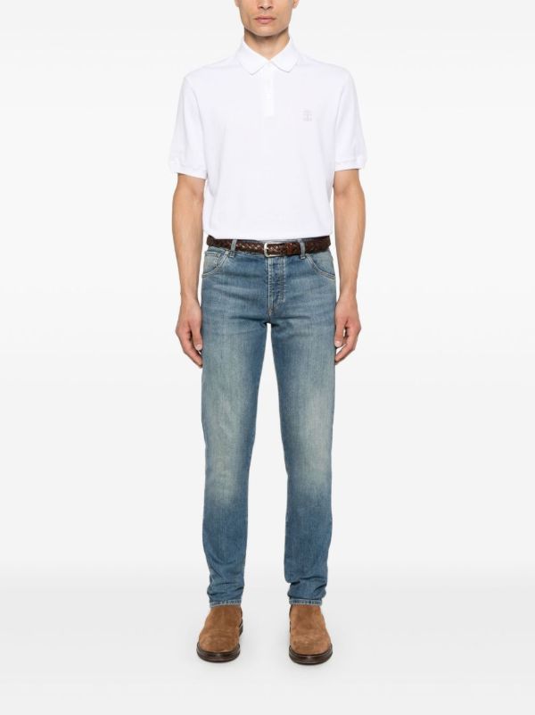 Brunello Cucinelli Cotton Polo Shirt | Browns Polo Shirts